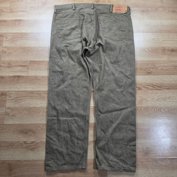 Levi's Other - Levi's 501 Original Fit Jeans Men 42x32 Olive Brown Straight Leg Button Fly